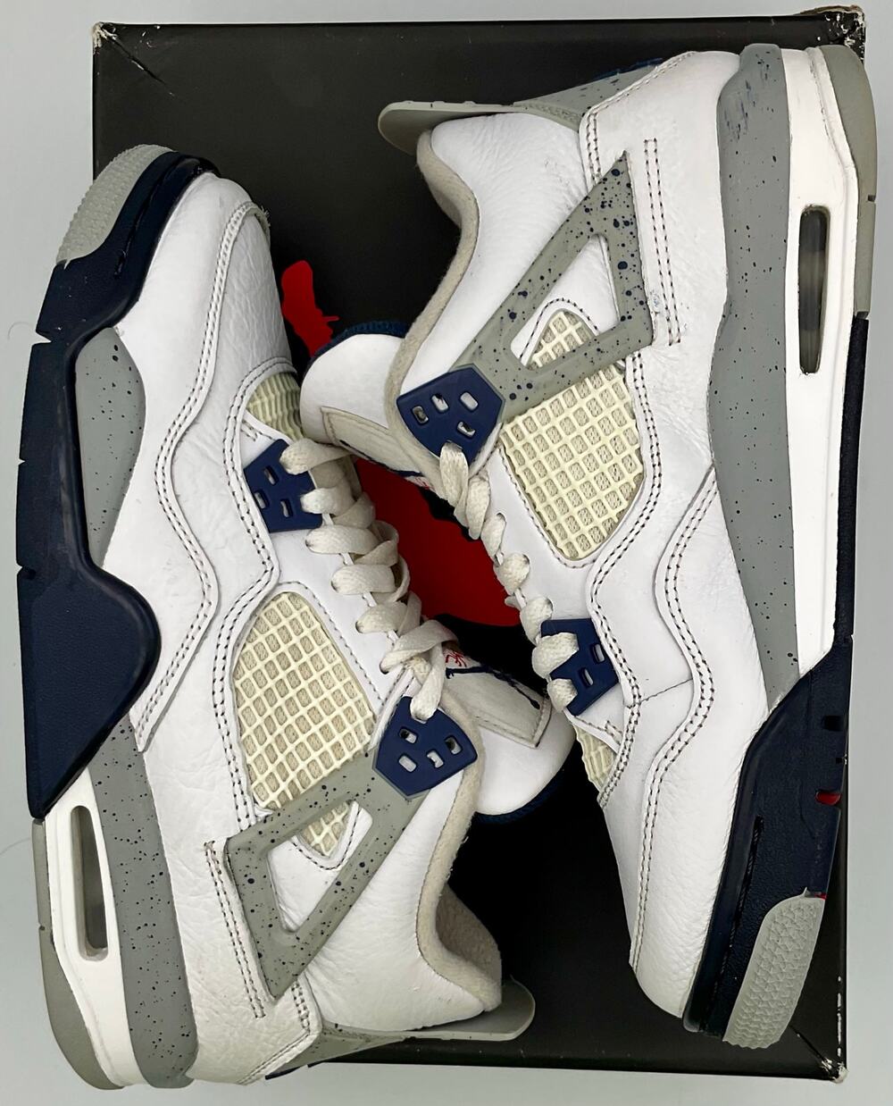 Air Jordan 4 Retro Midnight Navy GS - Size 5.5Y - 408452-140 #254